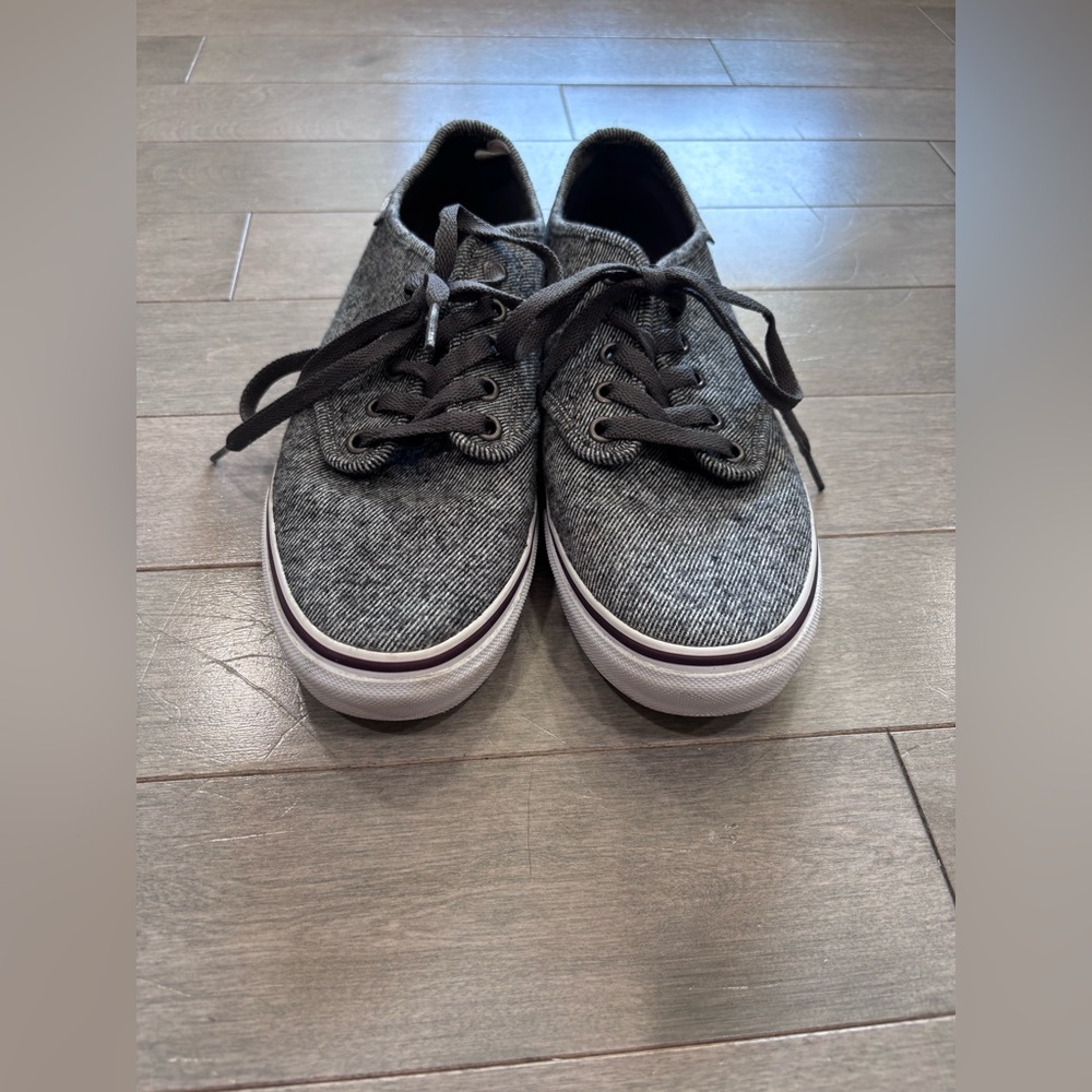 Vans Authentic Grey Marl Heathered Textile Sneaker Women's Size 9